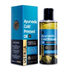 Ustraa Ayurvedic Cold Pressed Oil, Dermatological Tested, With Moringa Oil & Curry Leaves